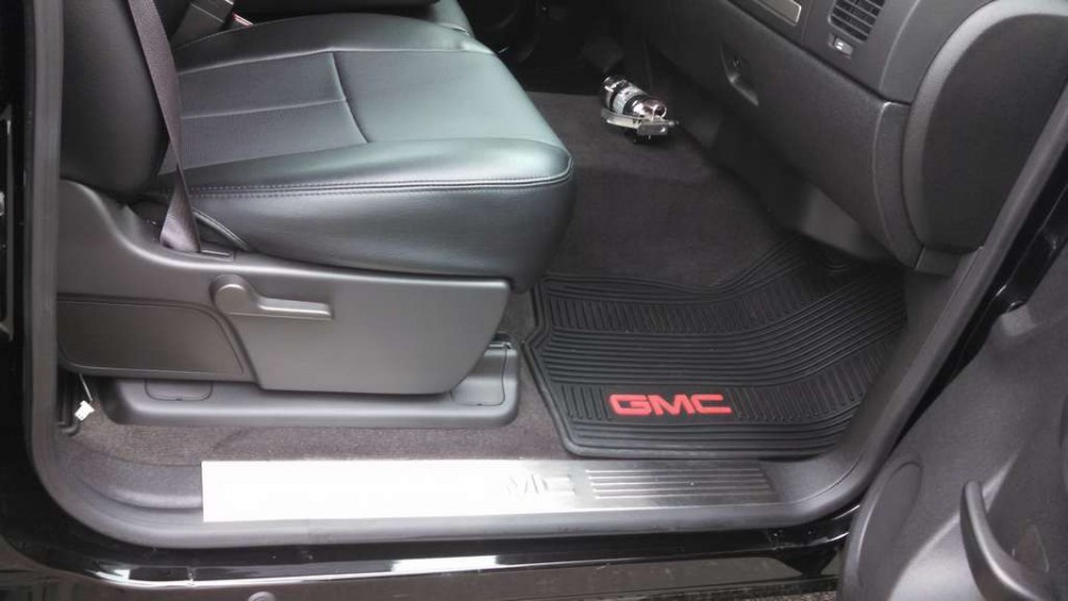 clean gmc truck interior